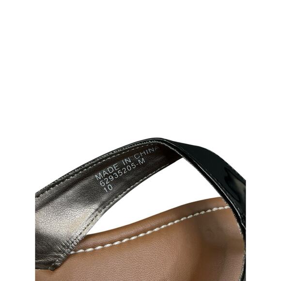 Talbots Sandals Flip Flop Slip On Casual Toe Post Open Toe Women’s Sz. 10 Black - Picture 8 of 11